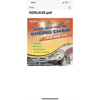 Dung Dịch Rửa Xe