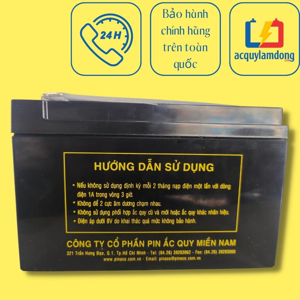 Ắc quy UPS JP PA 12-7.2 - 12V - 7,2Ah dùng cho các sản phẩm lưu điện, xe đồ chơi, bình bơm thuốc...
