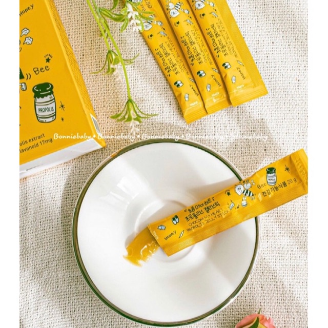 🐝 Thạch keo ong-Kẽm Vitamin D Hàn Quốc cho bé từ 1 tuổi (hộp 30 gói) HSD 17/9/2022