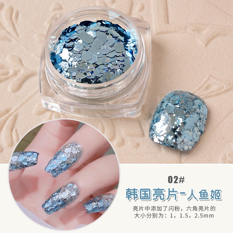 Phụ Kiện Kim Tuyến Lấp Lánh Trang Trí Móng Tay