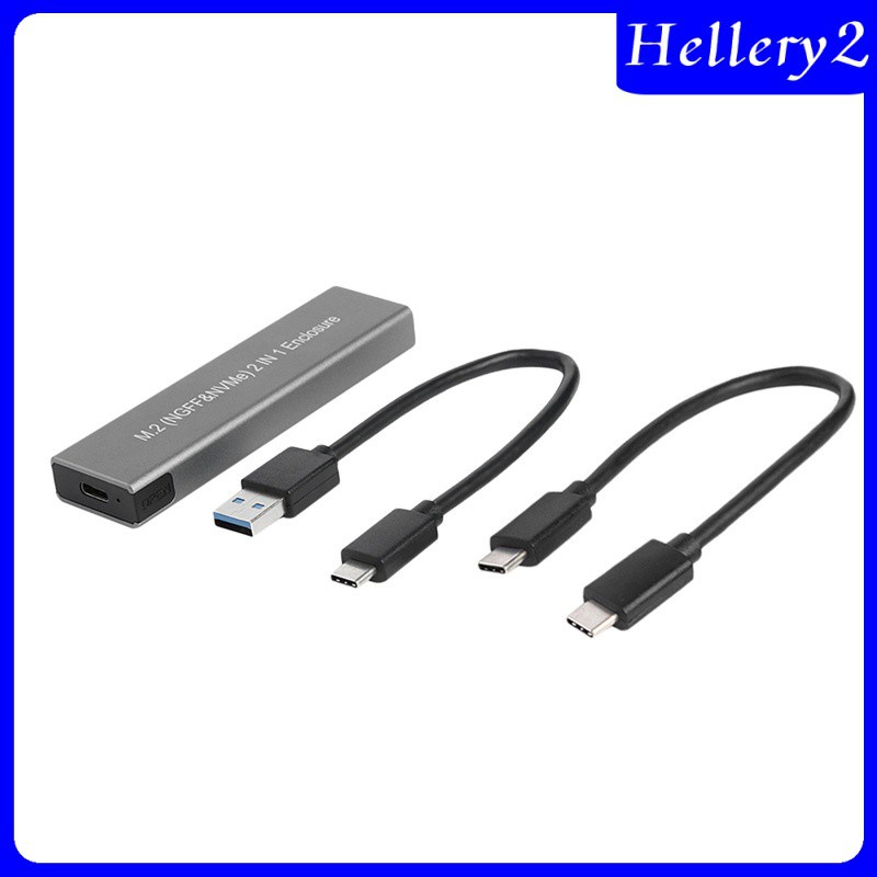 [HELLERY2] Aluminum M.2 NVME to USB 3.1 Enclosure Adapter for 2230 2242 2280 NVMe SSD