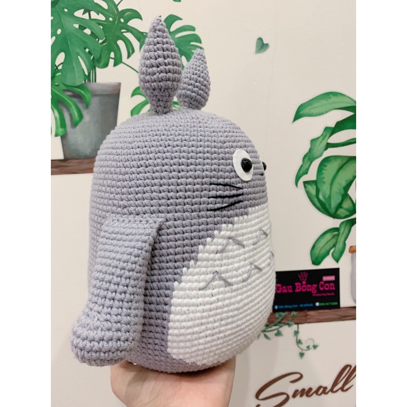 - Gấu Totoro bằng len - thú len - gấu bông len