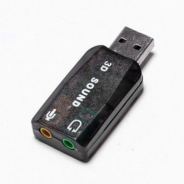 Đầu Chuyển Đổi Thẻ Âm Thanh 3d Usb 2.0 Sang 3.5mm Cho Tai Nghe / Mic 5.1