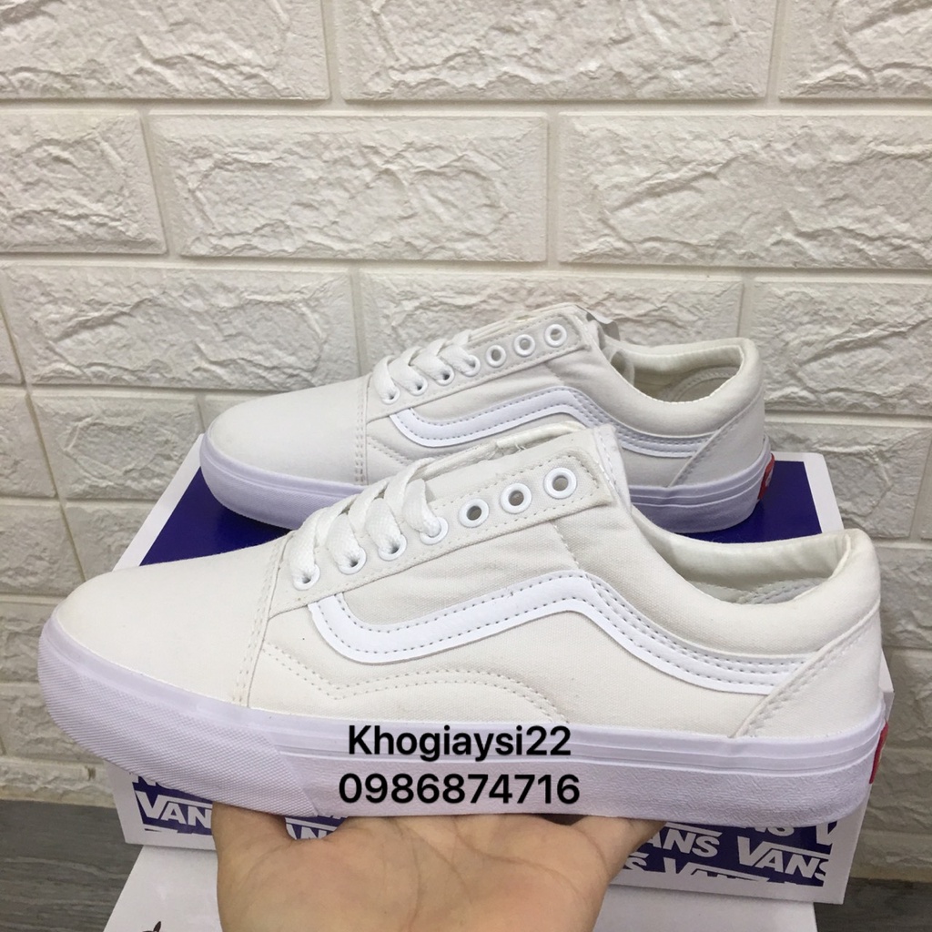 Giày vans old skool đỏ tươi size 36->43 NAM NỮ