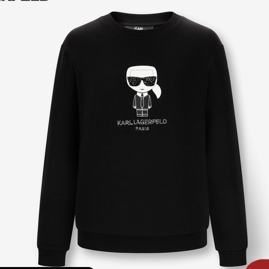 Áo Thun Cotton Tay Ngắn In Họa Tiết Karl Lagerfeld Thoải Mái Cho Nam Và Nữ
