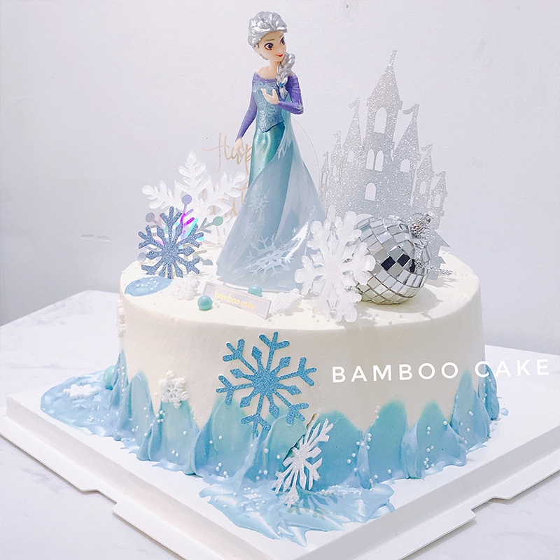Búp Bê Công Chúa Elsa Anna Disney Đội Nón Bánh Sinh Nhật Đồ Chơi Cho Trẻ Em