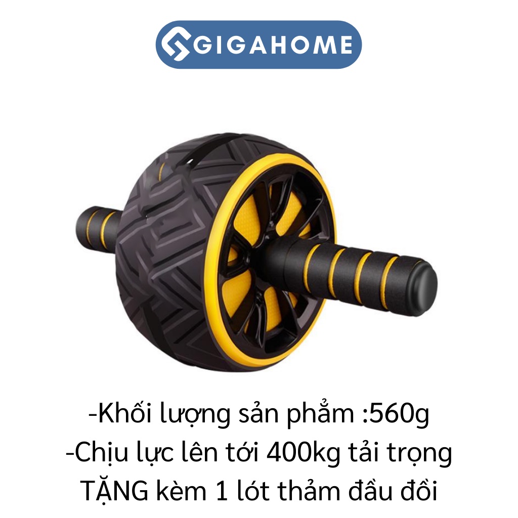 Con Lăn Tập Bụng, Tập Gym 1 Bánh Tại Nhà GIGAHOME Tặng Kèm Thảm Nhỏ 9230