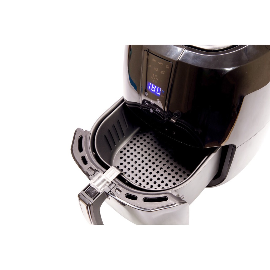 Nồi chiên không dầu Galuz GLA-616, 5.2L 1800w, nướng gà vịt 2.5kg nguyên con, tặng bình xịt dầu