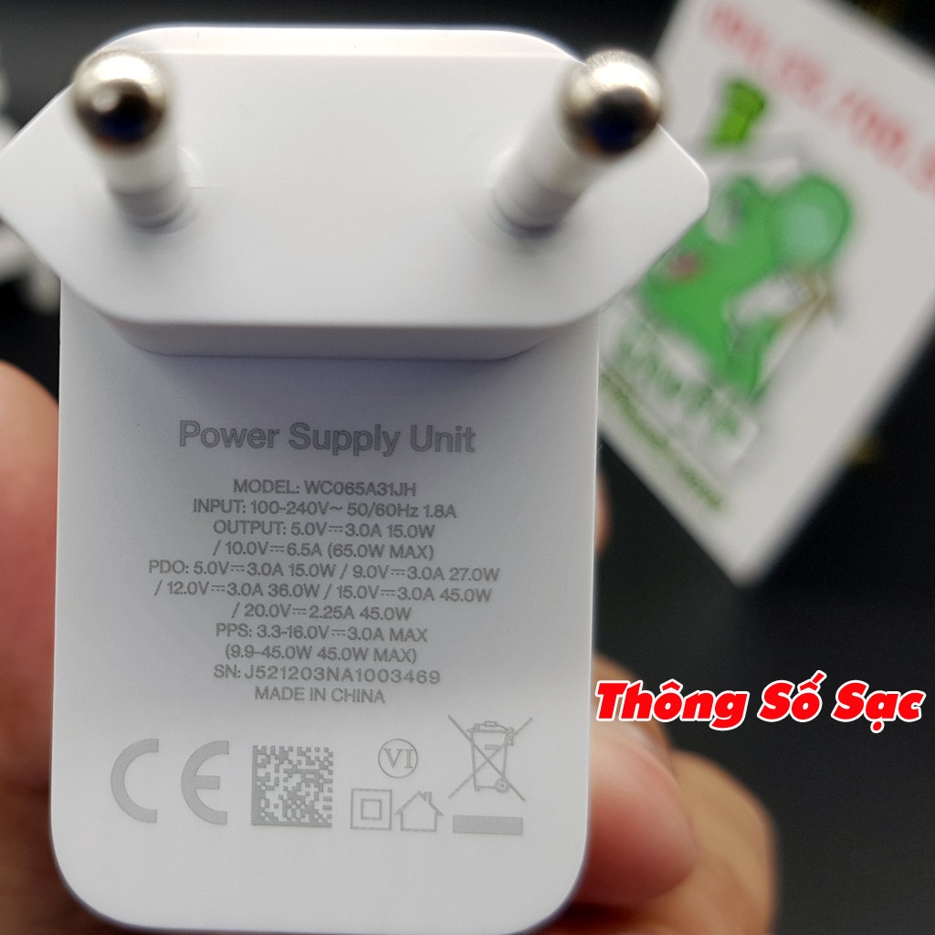 [ZIN Chính Hãng-FULLBOX] Củ Sạc Nhanh Warp Charge 65W PD TypeC OnePlus 8T/ 9/ 9 Pro