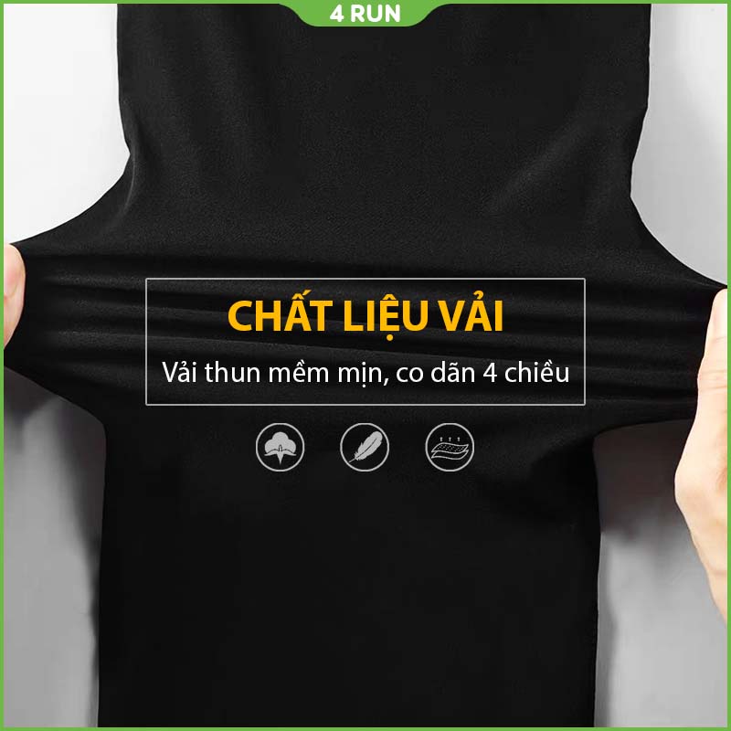 Quần thể thao nam 4RUN mã "TT27" dáng quần Jogger chất nỉ phong cách Hàn Quốc