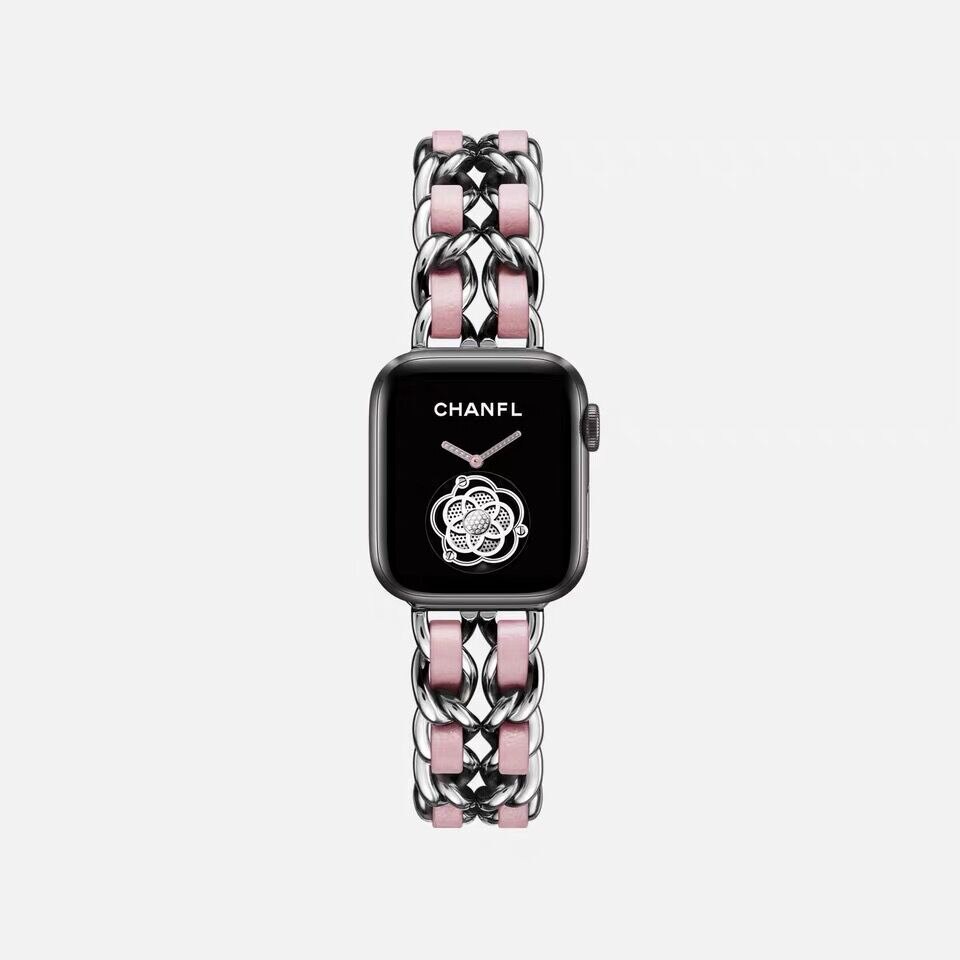 Dây Đeo Bằng Da Sang Trọng Cho Đồng Hồ Thông Minh Apple Watch 6 Se 5 4 3 44mm 40mm Series 6 5 4 3 42mm 38mm