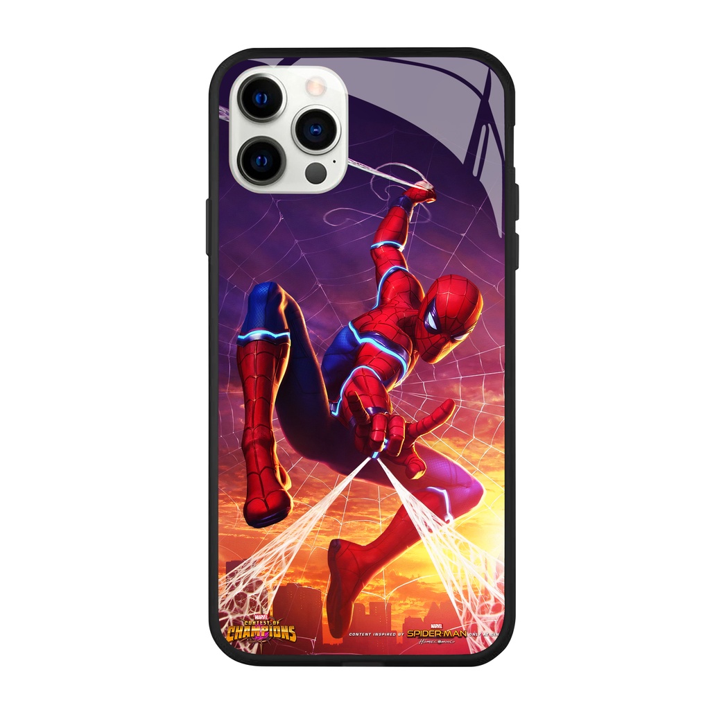 Ốp lưng iphone cao cấp spider man cho iphone 14 13 pro max 12 pro max mini 6 s 7 8 plus X r s max 11 pro max Se2020