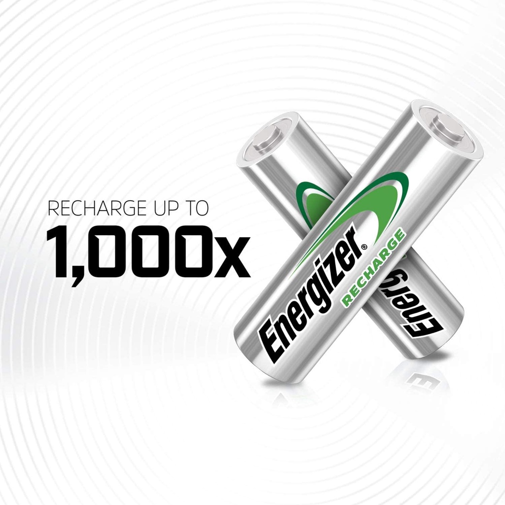 Pin SẠC AA / AAA Energizer Recharge Power Plus 700-2000mAH (vỉ 2 viên) - Sạc hơn 1000 lần, Siêu tiết kiệm, Siêu bền bỉ