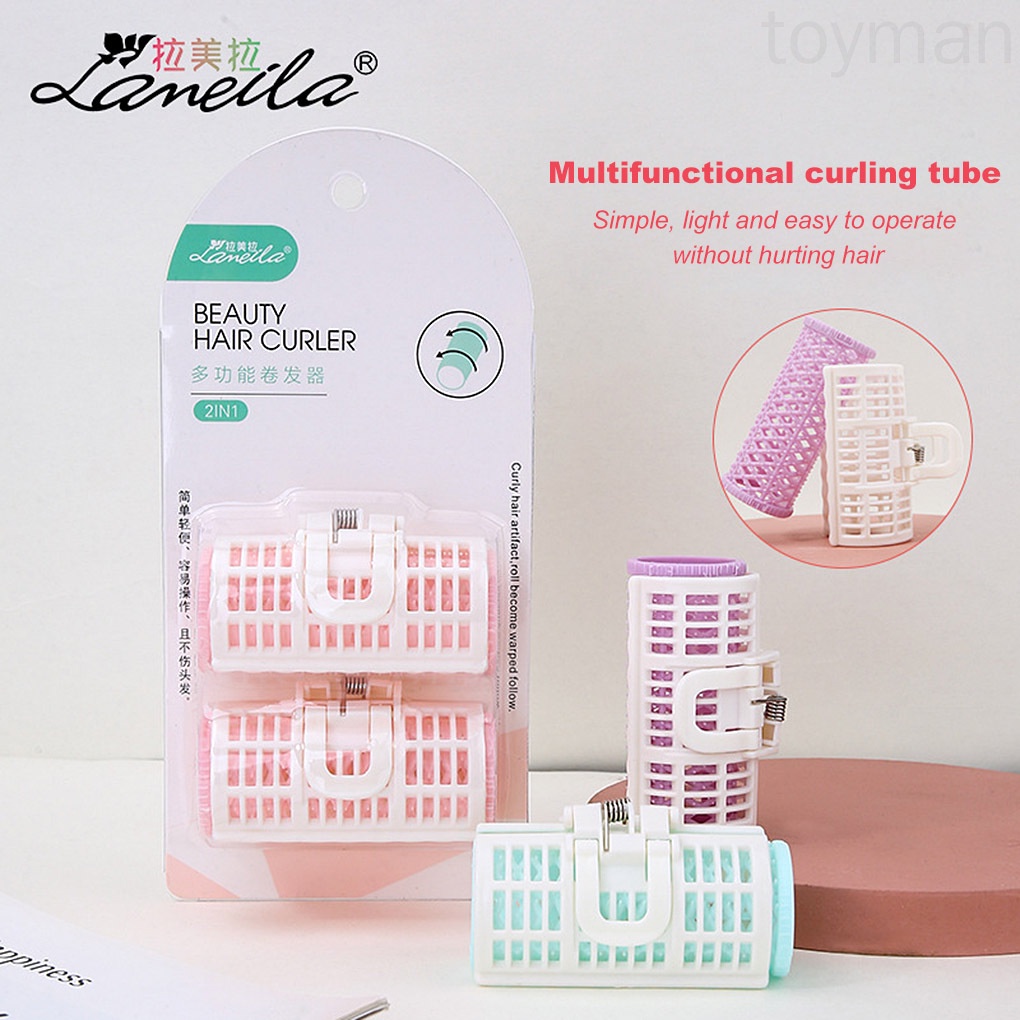 [Hàng mới về] Set 2 dụng cụ uốn tóc gợn sóng màu sắc giao ngẫu nhiên DIY