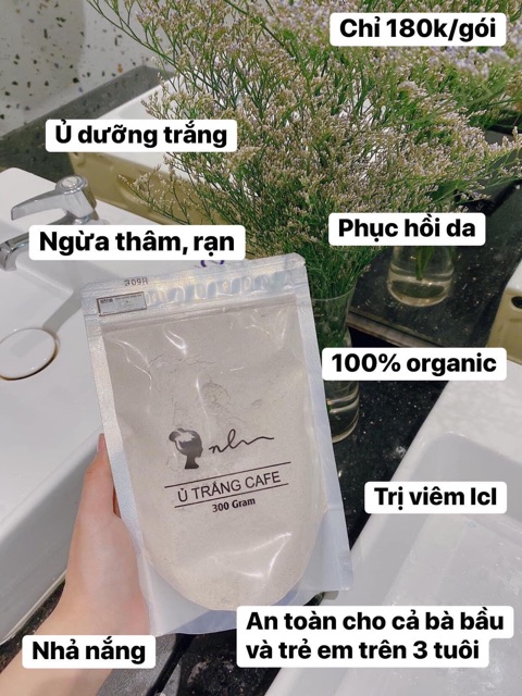 Ủ Trắng Cafe ( tặng kèm cọ và bột cafe hoặc băng đô ) | BigBuy360 - bigbuy360.vn