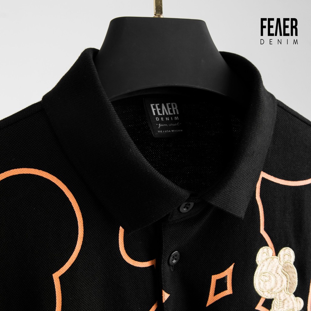 Áo thun Polo nam cổ bẻ họa tiết FEAER 100% chất Cotton thoáng mát, không nhăn Bear by FEAER |new arrival 2021| | BigBuy360 - bigbuy360.vn