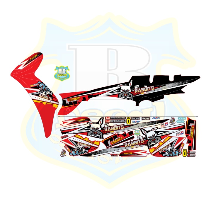 ( Quí khách vui lòng mang ra tiệm cho thợ dán ) Tem elegant 50 2016 thỏ