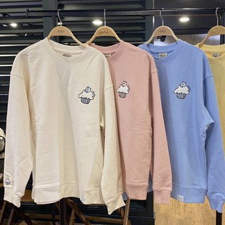 Áo sweater thêu kem siêu cute