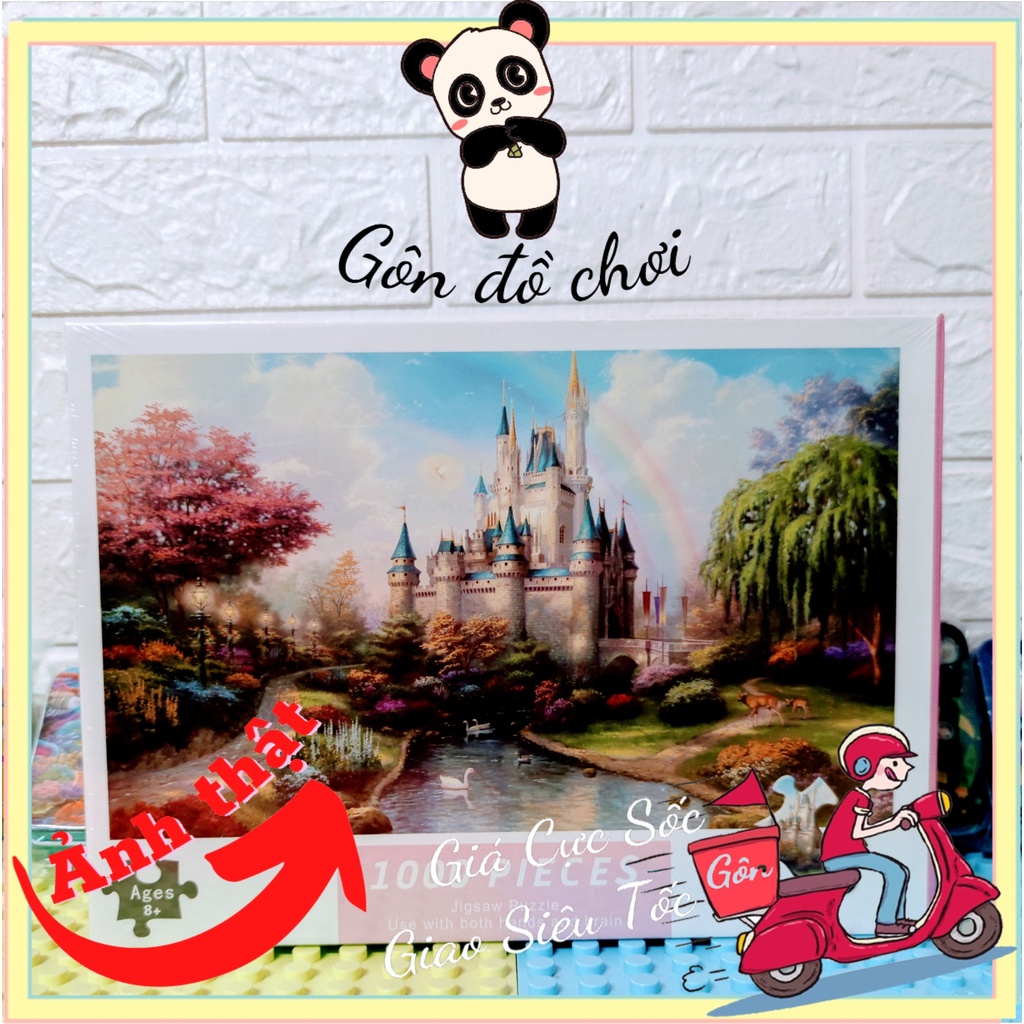 Bộ Tranh Ghép Xếp Hình 1000 Pcs Puzzle (Tranh ghép 70*50cm) Bản Thú Vị Cao Cấp Gôn đồ chơi
