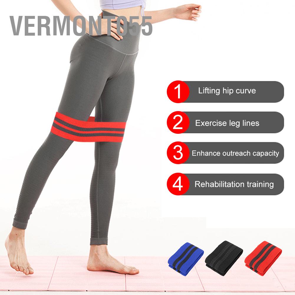 Vermont055 Resistance Belt Latex Antiskid Elasticity Fitness Deep Squat Yoga Stretch Pull Strap Equipment for Legs Butt