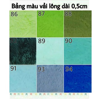 Vải lông dài 0,3cm 0,5cm may tóc Doll KPOP