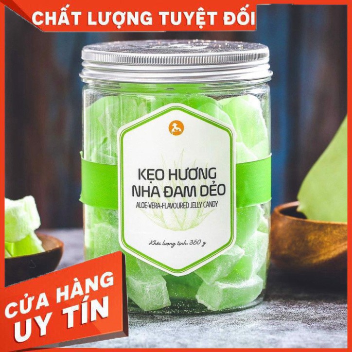 LANGFARM | Kẹo hương nha đam dẻo hũ 350g ăn vặt ưa thích, thích hợp tiêu dùng hoặc làm quà tặng Nguồn gốc rõ ràng.