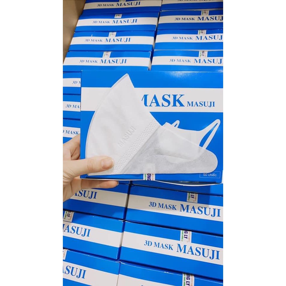 Khẩu Trang 3D Mask Masuji Chính Hãng( hộp 50c) công nghệ nhật bản | BigBuy360 - bigbuy360.vn