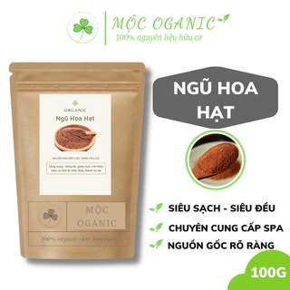Bột Ngũ Hoa hữu cơ Mộc Oganic nguyên chất 100G | Đắp mặt nạ ngừa mụn, dưỡng da trắng da, chống lão hóa hiệu quả