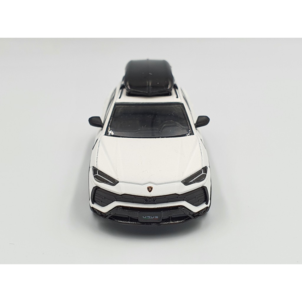 Xe Mô Hình Lamborghini Urus Bianco Monocerus Matt W/ Roof Box LHD Tỉ lệ 1:64 Hãng sản xuất Mini GT (Trắng Nhám)