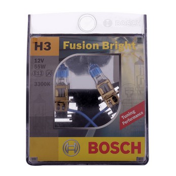 Bóng đèn halogen Bosch - Fusion Bright ( H1 + H3 +  H7 ) tăng sáng 50%