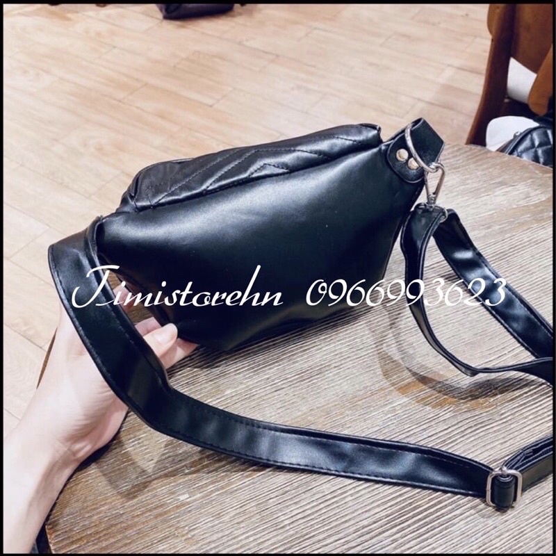 Túi bao tử thời trang đeo chéo ngực da mềm vân xương cá TIMIBAGS TM011 | BigBuy360 - bigbuy360.vn