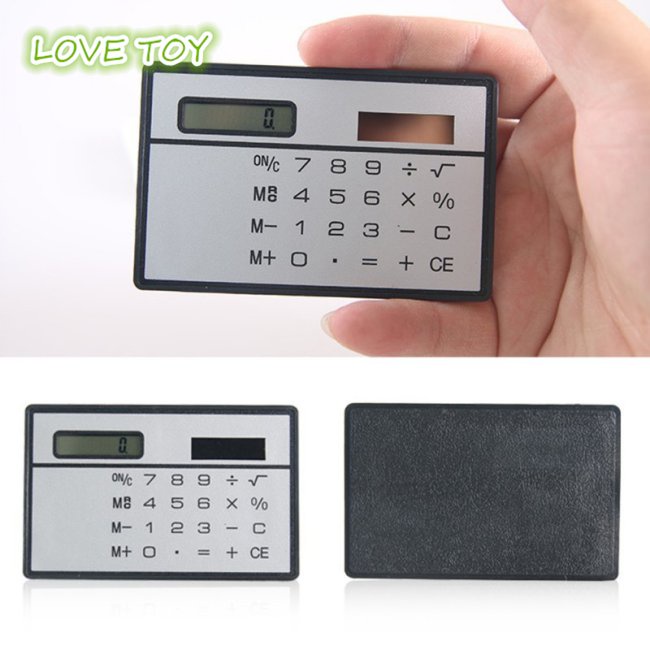 Máy Tính Bỏ Túi Mini Nkodok Sử Dụng Năng Lượng Mặt Trời Siêu Mỏng
