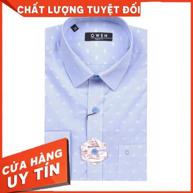 ÁO SƠ MI DÀI TAY THƯƠNG HIỆU OWEN ( regularfit) (Hàng air)
