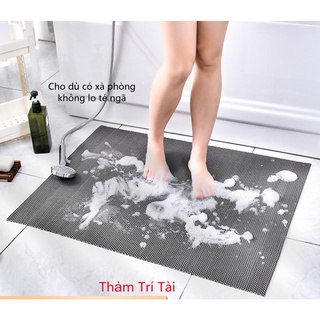 Thảm Nhựa Lưới Chống Trơn Trượt Dày PVC Lót Sàn Nhà Tắm, Nhà Xe