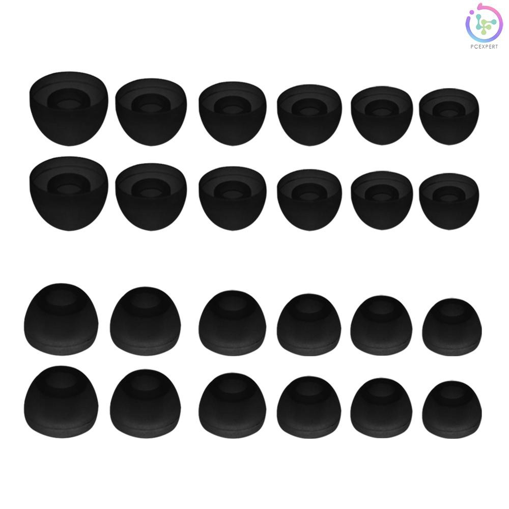 Bộ 12 cặp / 24 cái đầu nhét tai bằng silicone S M L 4.5mm thiết kế tiện lợi