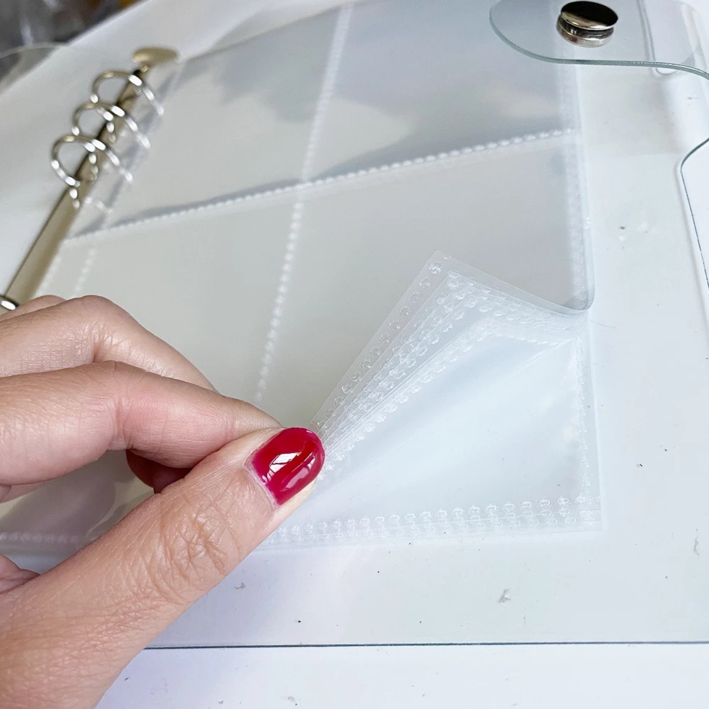 Túi Nhựa PVC Trong Suốt Dùng Đựng Tranh Đính Đá Có Miếng Dán Bằng Nhựa Trong Suốt