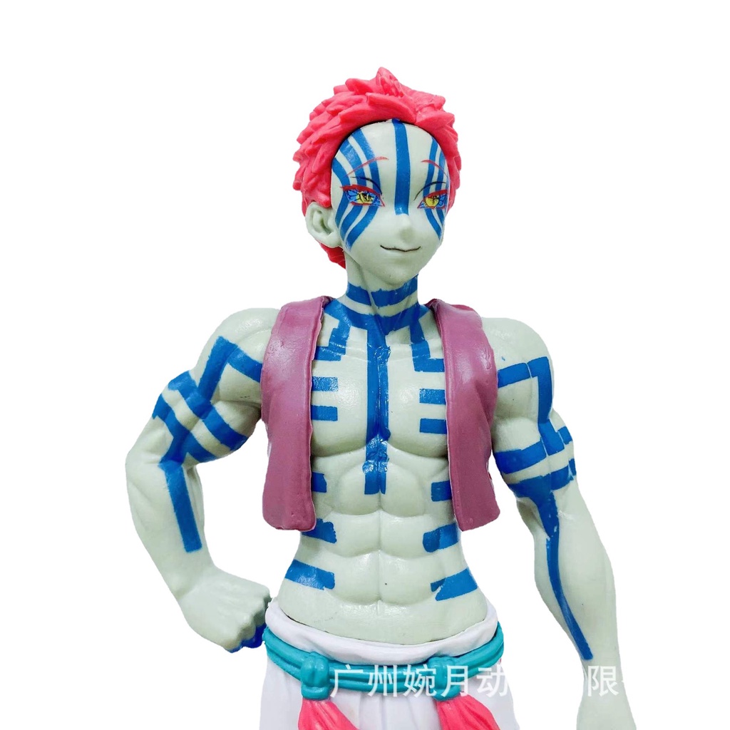 Mô hình Thượng Tam Akaza cao 15cm nặng 0.5kg ,nhân vật phản diện, figure anime Kamado Nezuko,Tanjiro thanh gươm diệt quỷ