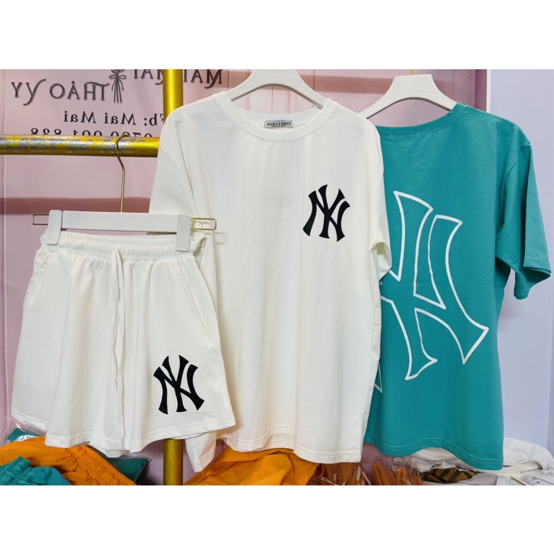 Bộ cộc cotton nữ, set bộ thể thao nữ