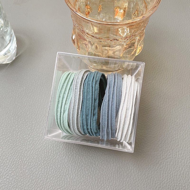 Set 5 Dây Buộc Tóc Co Giãn Cao Cấp Phong Cách Hàn Quốc Mới