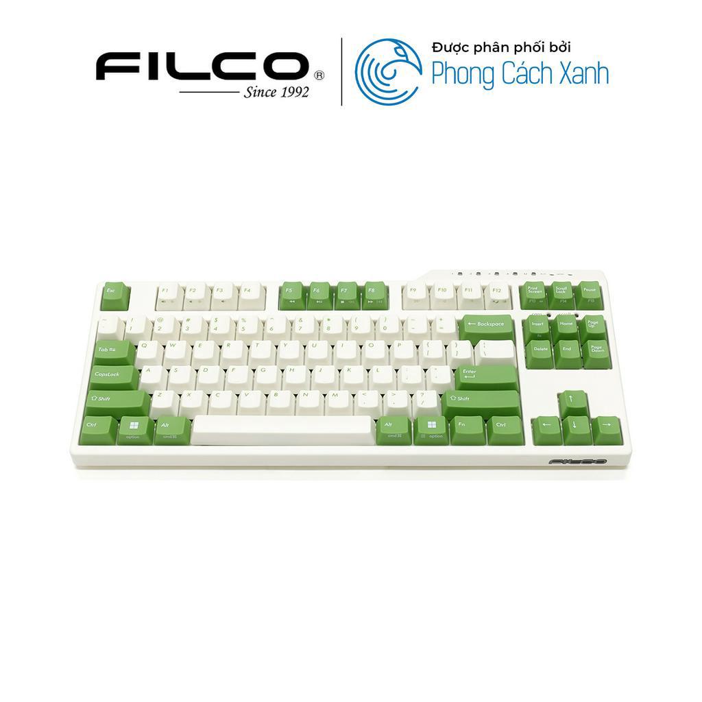 Bàn phím cơ Filco Majestouch Convertible 3 Matcha Fullsize/TKL - Hàng Chính Hãng