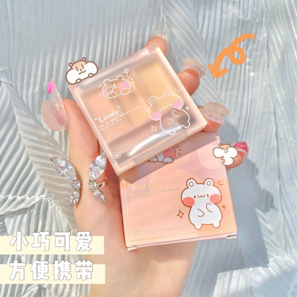 (Hàng Mới Về) Bảng Phấn Che Khuyết Điểm Ba Màu Dưỡng Ẩm Che Phủ Quầng Thâm Và Tàn Nhang | BigBuy360 - bigbuy360.vn