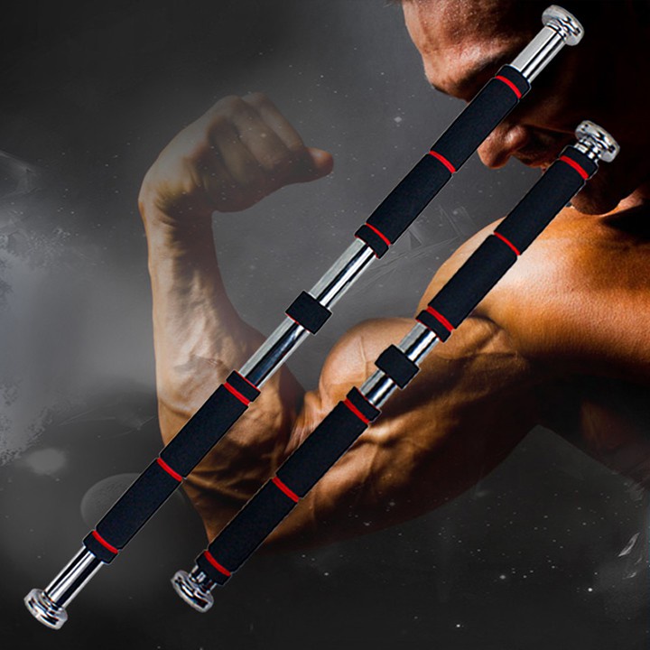 Thanh tập xà đơn treo tường, gắn cửa nhiều cỡ từ 60-150cm, có thể tùy chỉnh phù hợp tập gym tại nhà