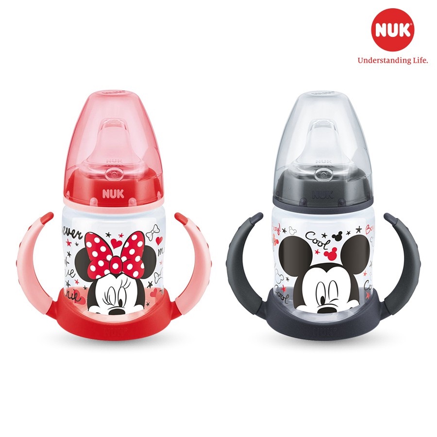 Bình tập uống NUK Mickey nhựa PP an toàn 150ml chống đổ chống rò rỉ