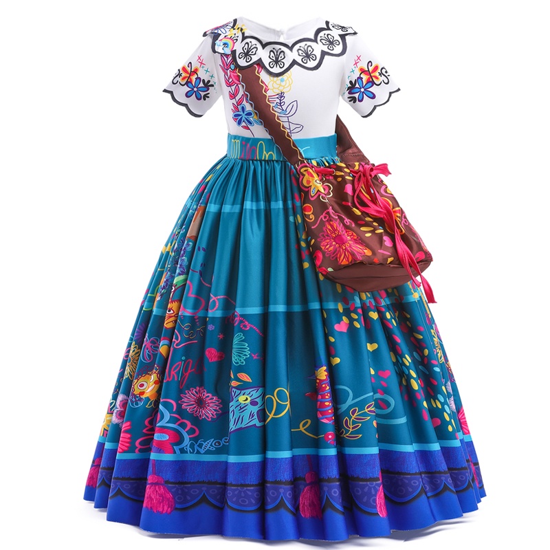 Đầm lễ hội MQATZ phong cách công chúa dự tiệc biểu diễn cho bé gái 2-10 tuổi