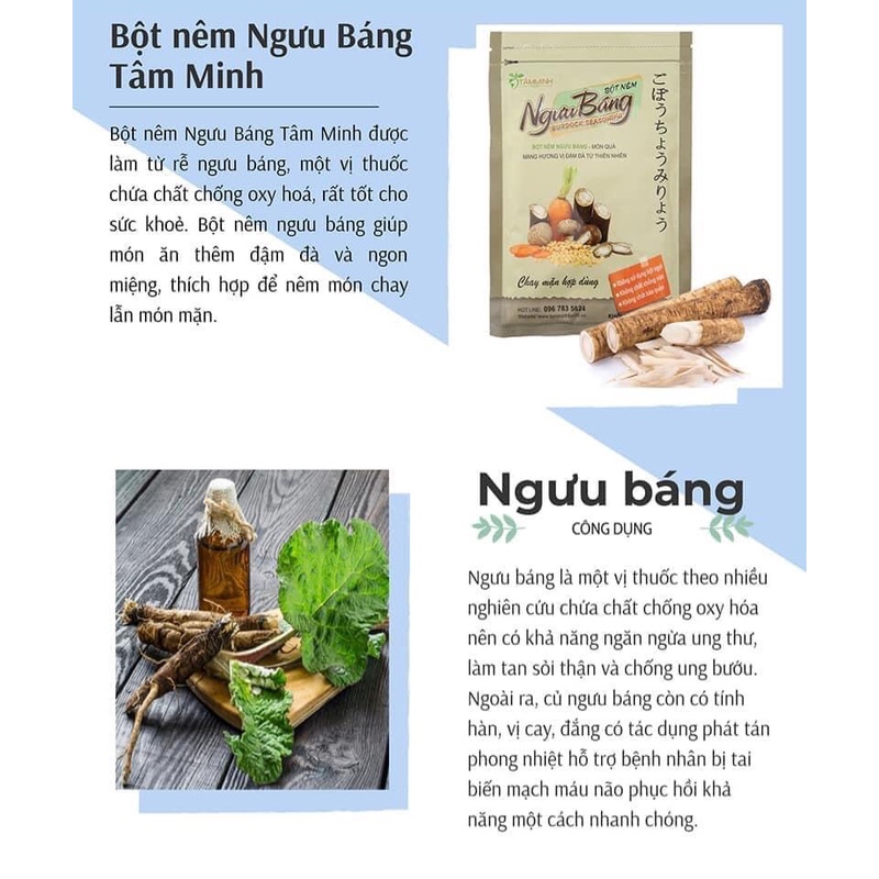 Hạt nêm cho bé ăn dặm Ngưu Báng 1kg, bột nêm gia vị ăn chay thực dưỡng - Napy Healthy