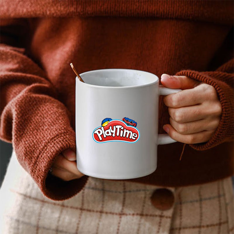 Cốc sứ trắng game POPPY PLAYTIME in hình anime chibi tiện lợi thời trang quà tặng