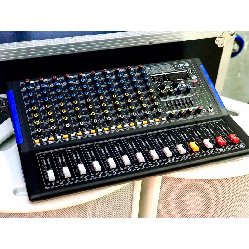 MIXER ORIS KG-12B -12 LINE ÂM THANH HAY CÓ BLUETOOTH,PC,USB - HÀNG NHẬP FULLBOX