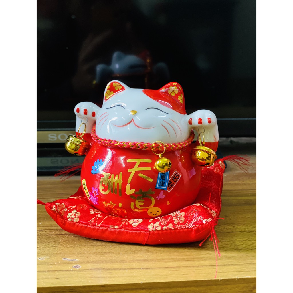 MÈO THẦN TÀI maneki neko 🔥 FREESHIP 🔥 QUÀ TẶNG may mắn, KHAI TRƯƠNG