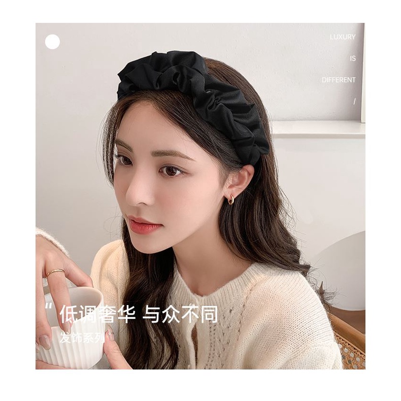 Băng Đô Rửa Mặt Phong Cách Song Zhiya Bản Rộng Gấp Lại Được Phong Cách Hàn Quốc Cho Nữ