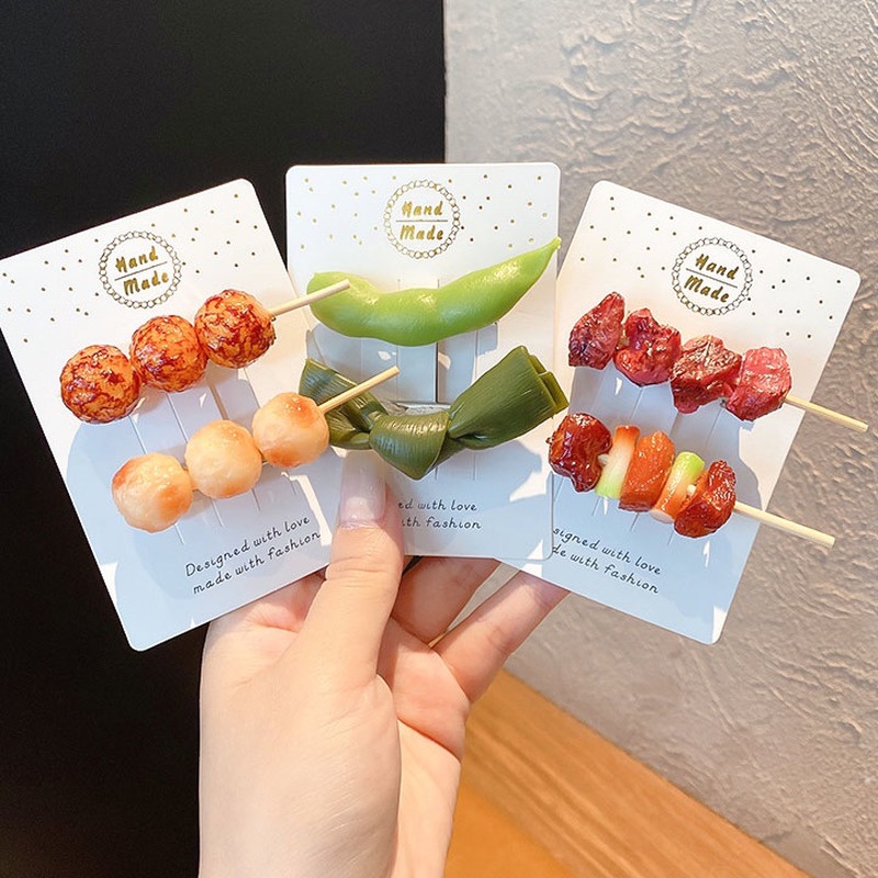 Kẹp tóc thiết kế kiểu dáng vui nhộn dễ thương